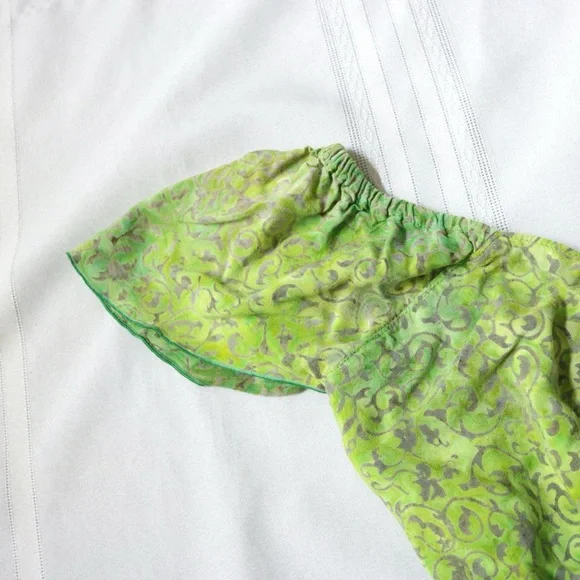 Green boho fairy princess dress - Picture 4 of 14